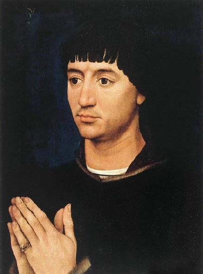 Rogier van der Weyden Portrait Diptych of Jean de Gros oil painting image